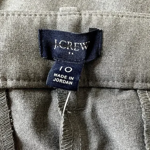 J.Crew Factory Slim Fit Full Length Trouser Pant Office CB286 Heathered Grey 10 - Picture 13 of 14